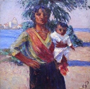 Carmague Woman with Child
